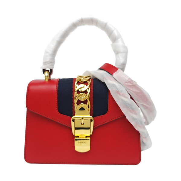 Sylvie Mini Calfskin Red