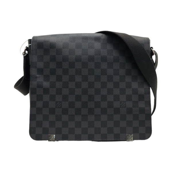 DISTRICT MM Damier Graphite Coated Canvas Gray