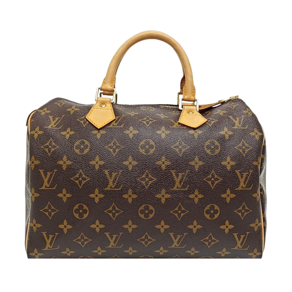 SPEEDY 30 Monogram Coated Canvas Brown