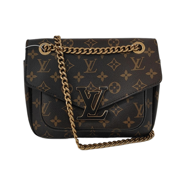 PASSY Monogram Coated Canvas Brown