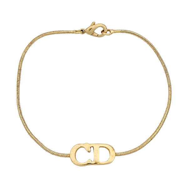 Petit CD Metal Gold Bracelet