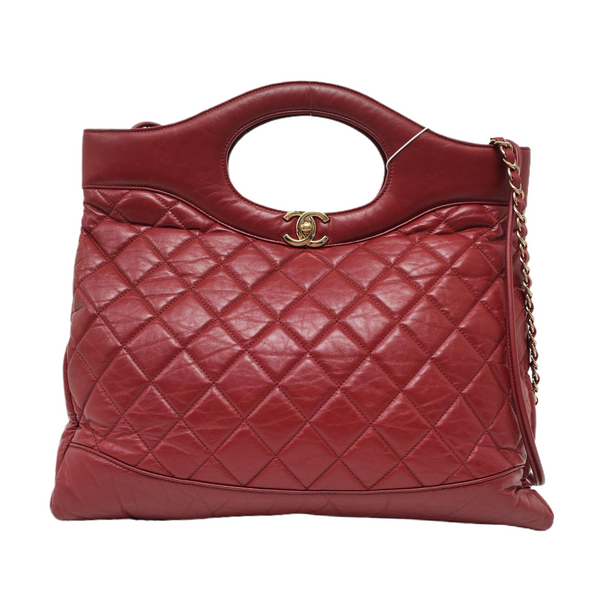 CHANEL 31 Quilted Vintage Calf Red