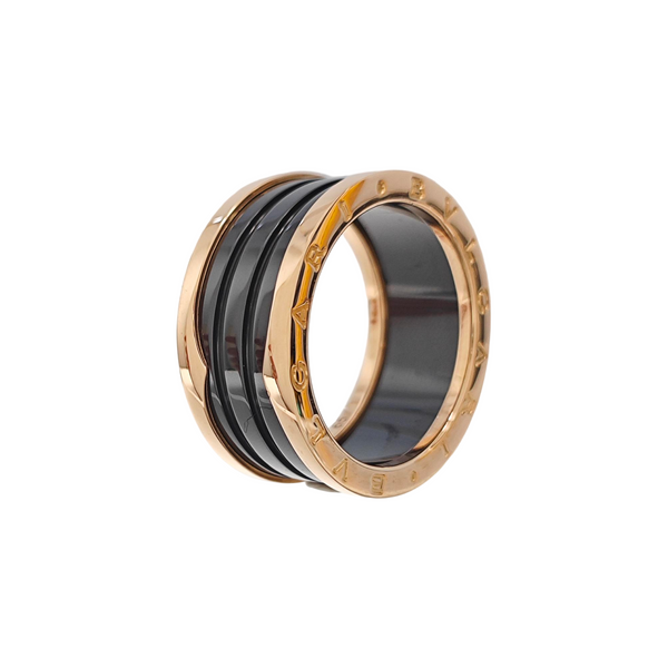 B.ZERO1 18k Rose Gold Ring EU 65