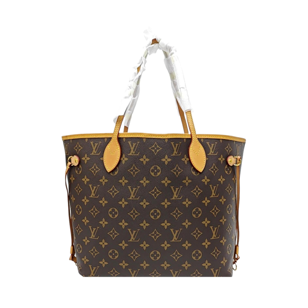 NEVERFULL MM Monogram Coated Canvas Brown
