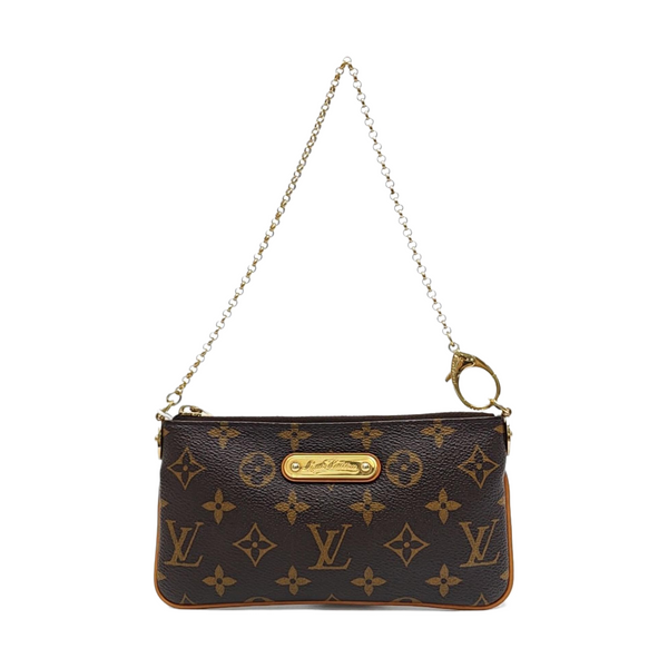VINTAGE MILLA MM Monogram Coated Canvas Brown