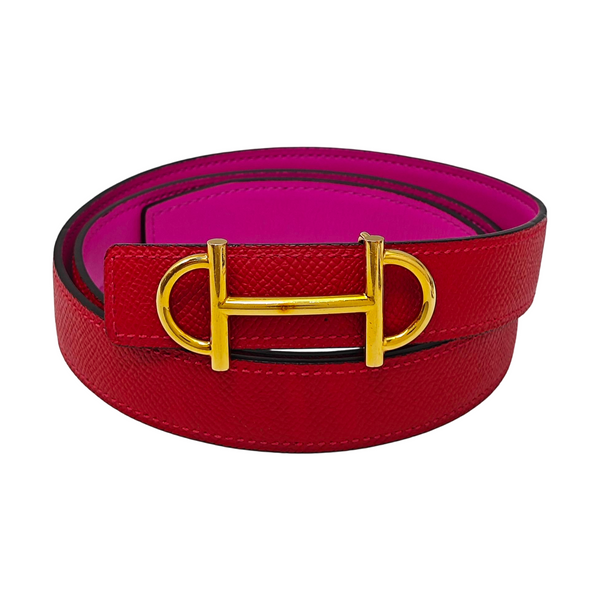 Leather Belt Red