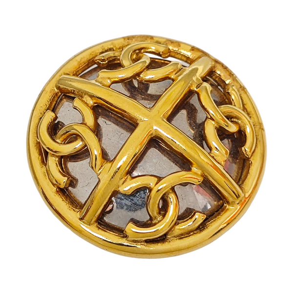 Metal Gold Brooch