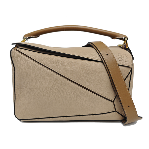 Puzzle Medium Calfskin Brown
