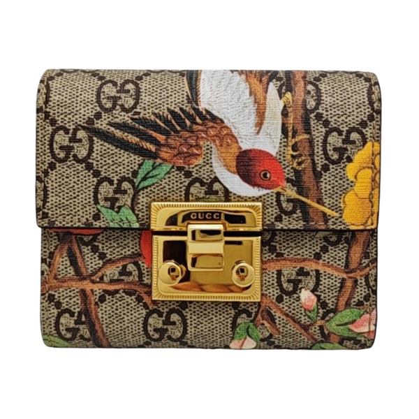 Padlock Monogram Coated Canvas Beige Wallet