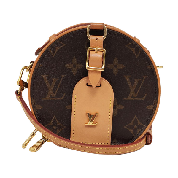 BOITE CHAPEAU Mini Monogram Coated Canvas Brown