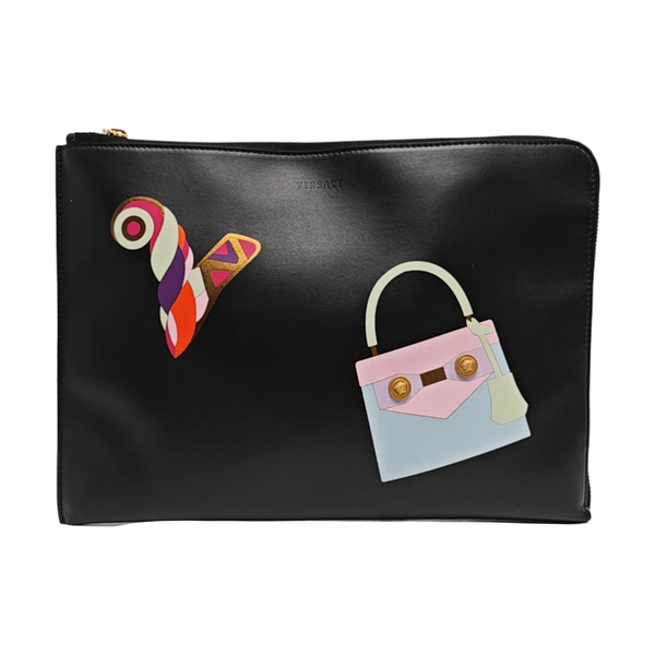 Calfskin Clutch Black