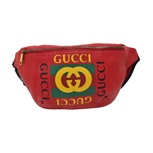 Print Large Calfskin Red