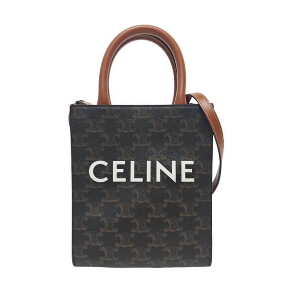 CABAS CELINE Mini Coated Canvas Brown