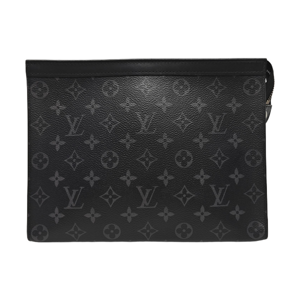 Pochette Voyag MM Monogram Coated Canvas Black
