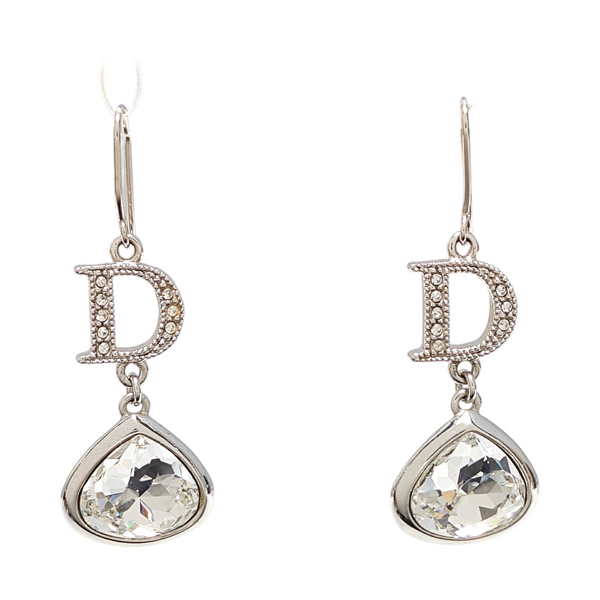 CD Swing Metal Silver Earrings