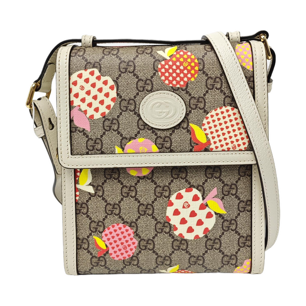 Monogram Coated Canvas Shoulder Bag Beige