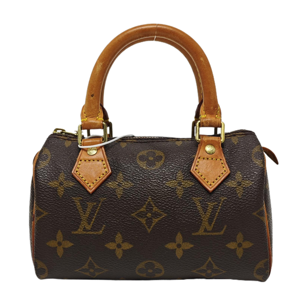 SPEEDY Nano Monogram Coated Canvas Brown