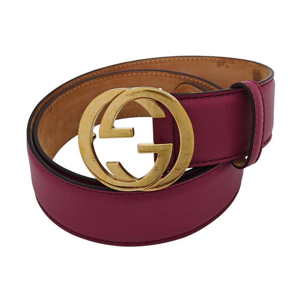 Leather Belt Purple