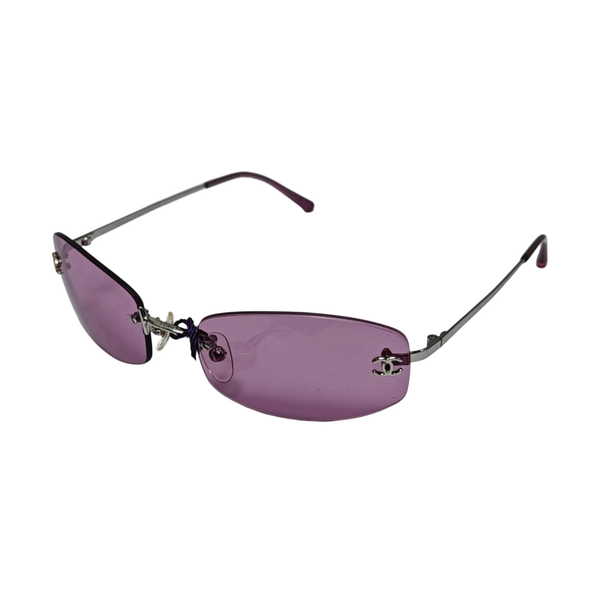 Metal Sunglasses Purple