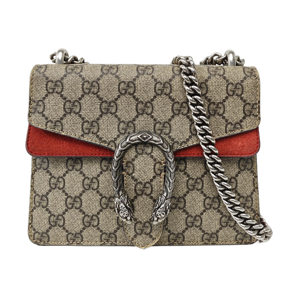 Dionysus Mini Monogram Coated Canvas Beige