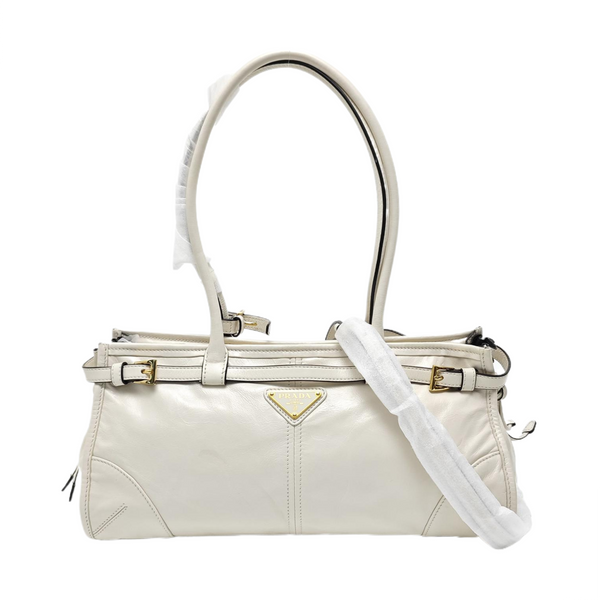 Bonnie Medium Quilted Calfskin White