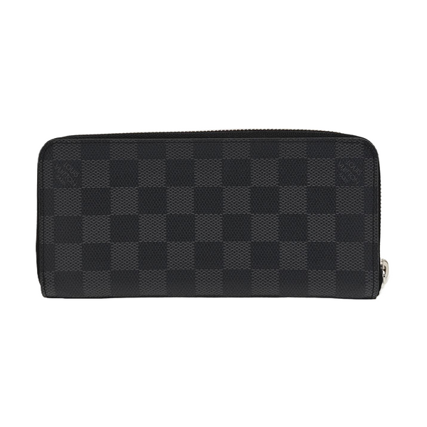 ZIPPY Damier Graphite Coated Canvas Gray