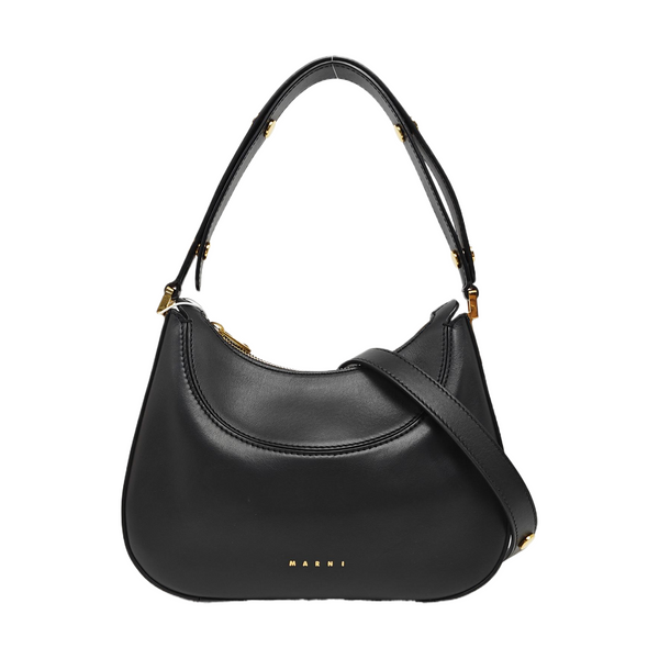 Leather Shoulder Bag Black