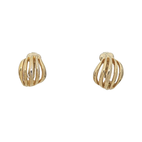Metal Gold Clip On Earrings