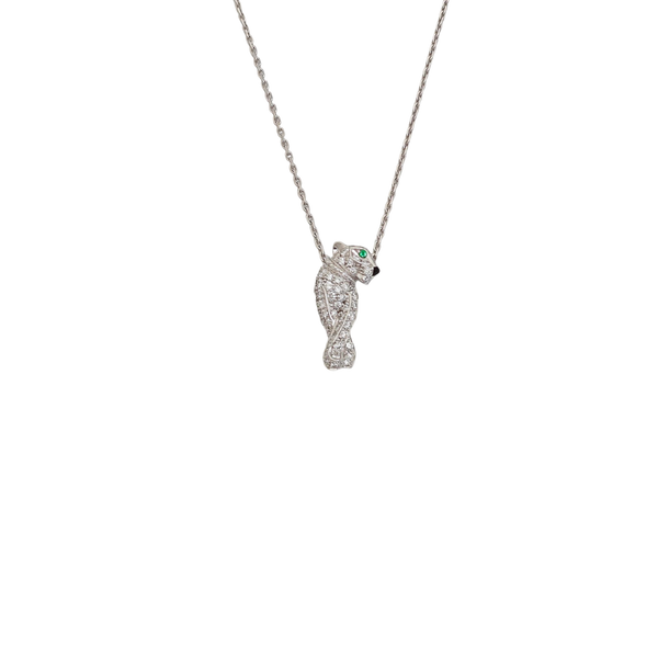 PANTHÈRE DE CARTIER 18k White Gold Silver Necklace