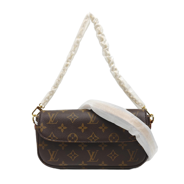 IVY Monogram Coated Canvas Brown