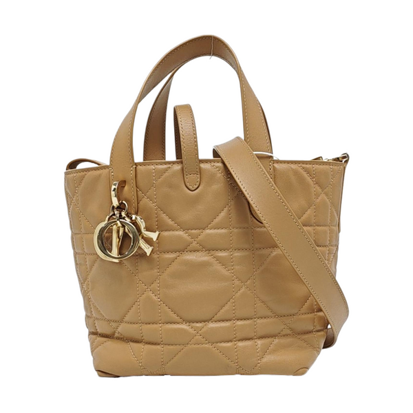 Toujours Small Cannage Calfskin Brown