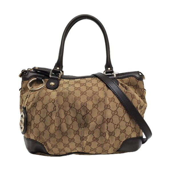 Sukey Monogram Canvas Brown