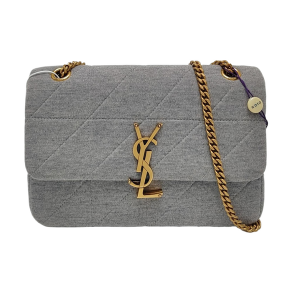 RIVE GAUCHE Medium Quilted Fabric Gray