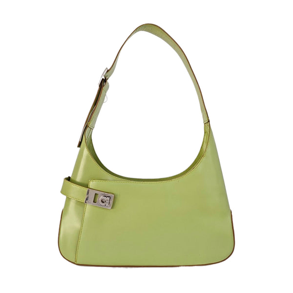 Clasp Hobo Calfskin Green