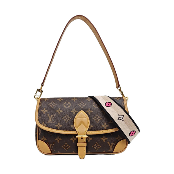 DIANE Monogram Coated Canvas Brown