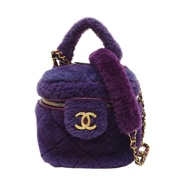 Fabric Shoulder Bag Purple