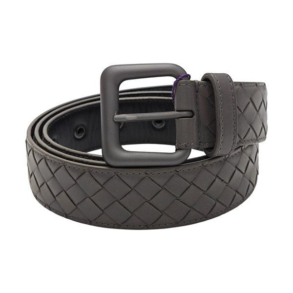 Leather Belt Gray