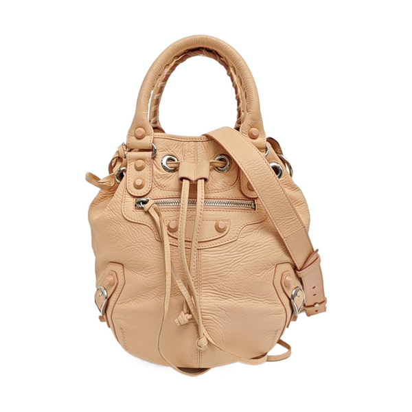 Pompon Bag Calfskin Pink