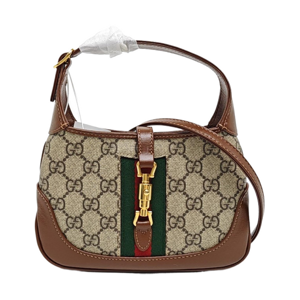 Jackie 1961 Mini Monogram Coated Canvas Beige