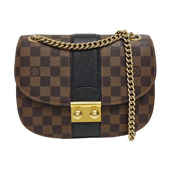 WIGHT Damier Ebene Coated Canvas Brown