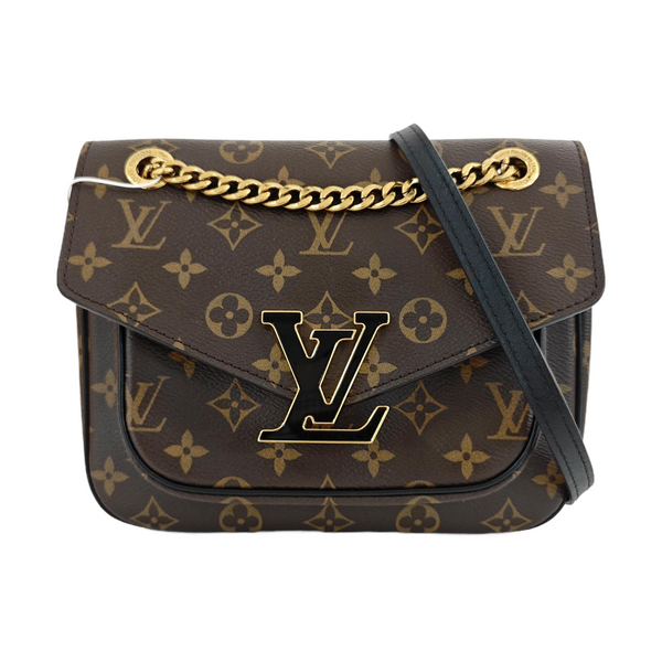 PASSY Monogram Coated Canvas Brown