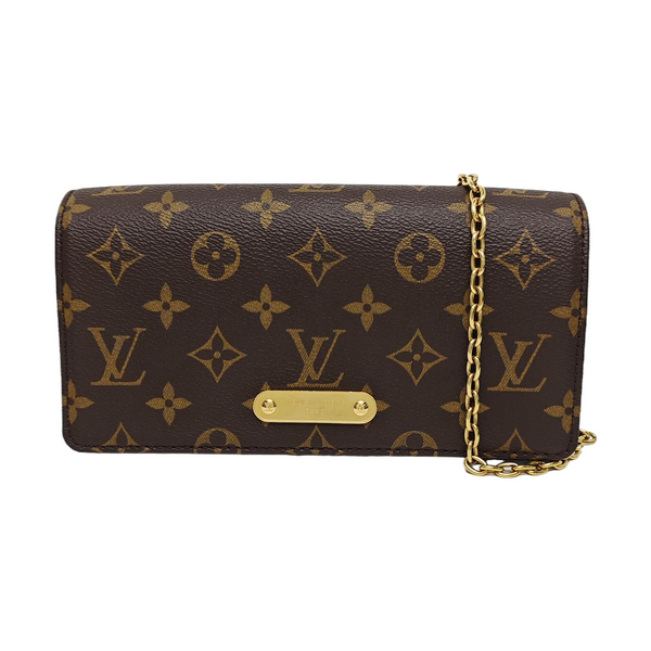 Lily Monogram Coated Canvas Brown
