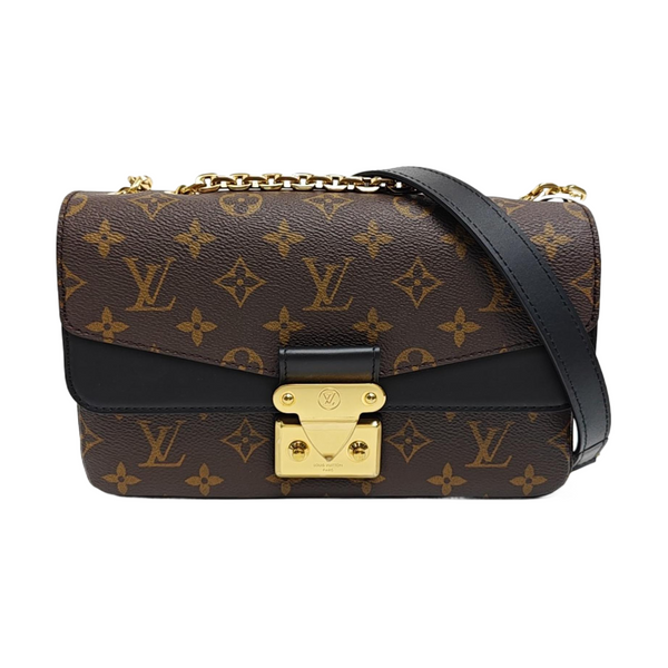 MARCEAU Monogram Coated Canvas Brown
