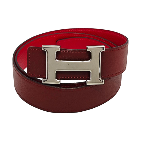 Leather Belt Red