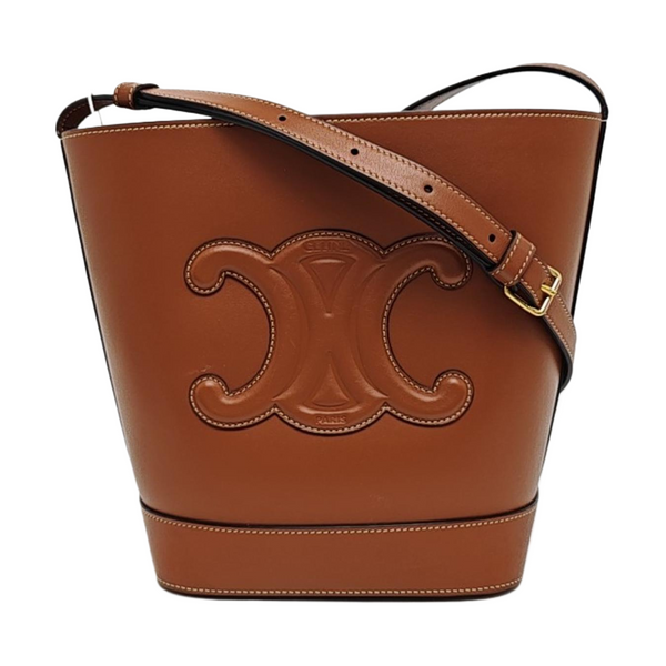 Calfskin Bucket Bag Brown
