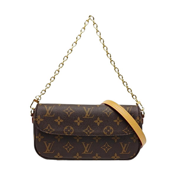 IVY Monogram Coated Canvas Brown