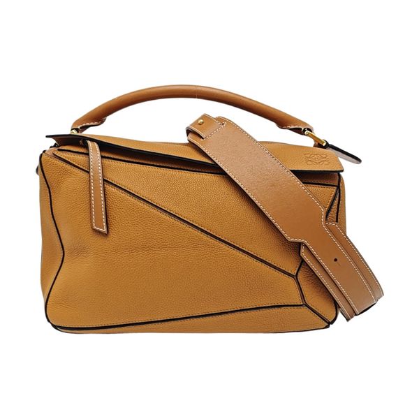 Puzzle Medium Calfskin Brown
