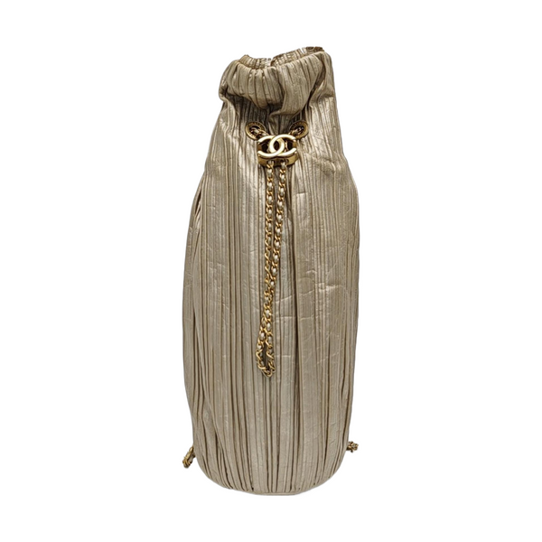 Calfskin Bucket Bag Beige