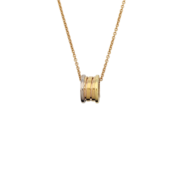 B.ZERO1 18k White Gold Rose Gold Necklace