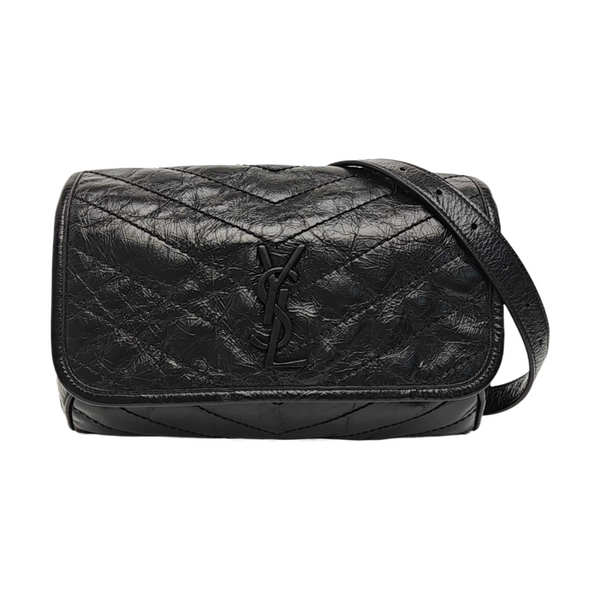 Calfskin Shoulder Bag Black